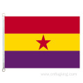 Espagnol républicain Etoile rouge flag 100% polyster 90*150cm